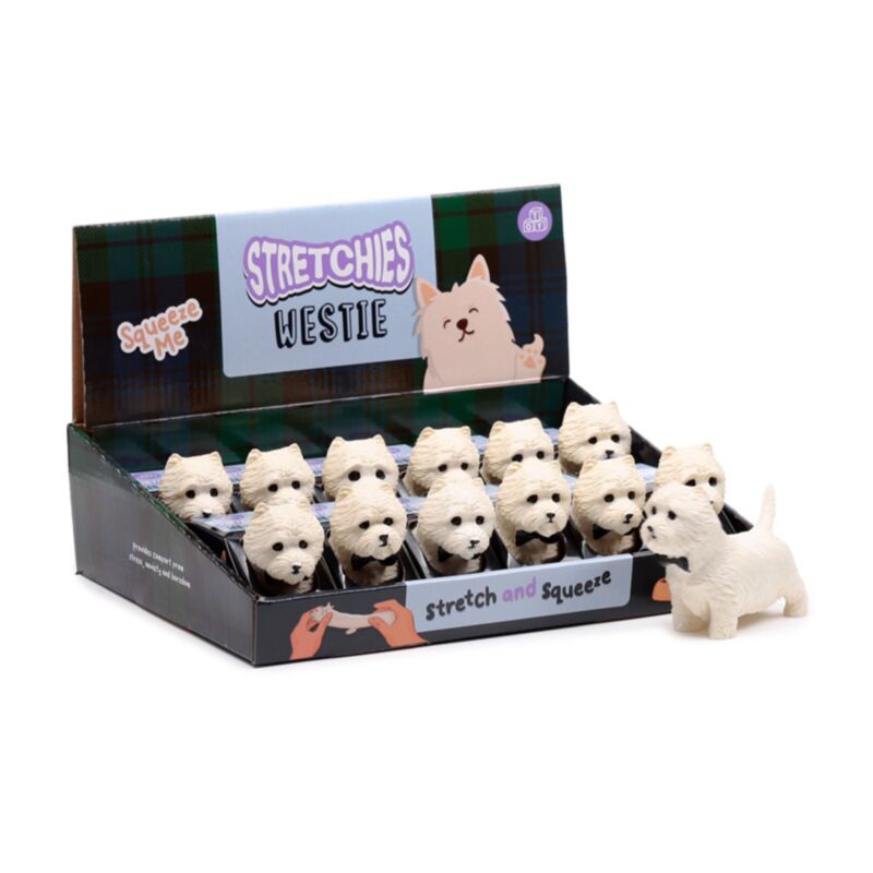 Stretchlegetøj West Highland terrier hund