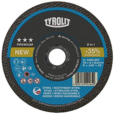 Dss 125x1,0 mm a60q-bfka st rustfrit stål premium (nml)