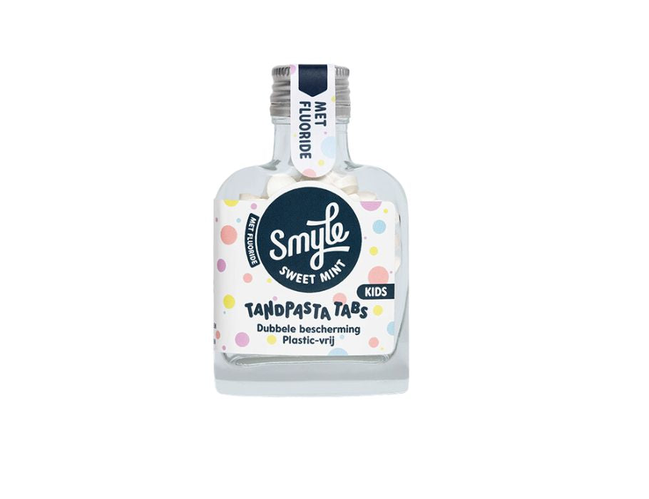 Smyle tandpasta faner - børn - flaske 65st. - Med fluor