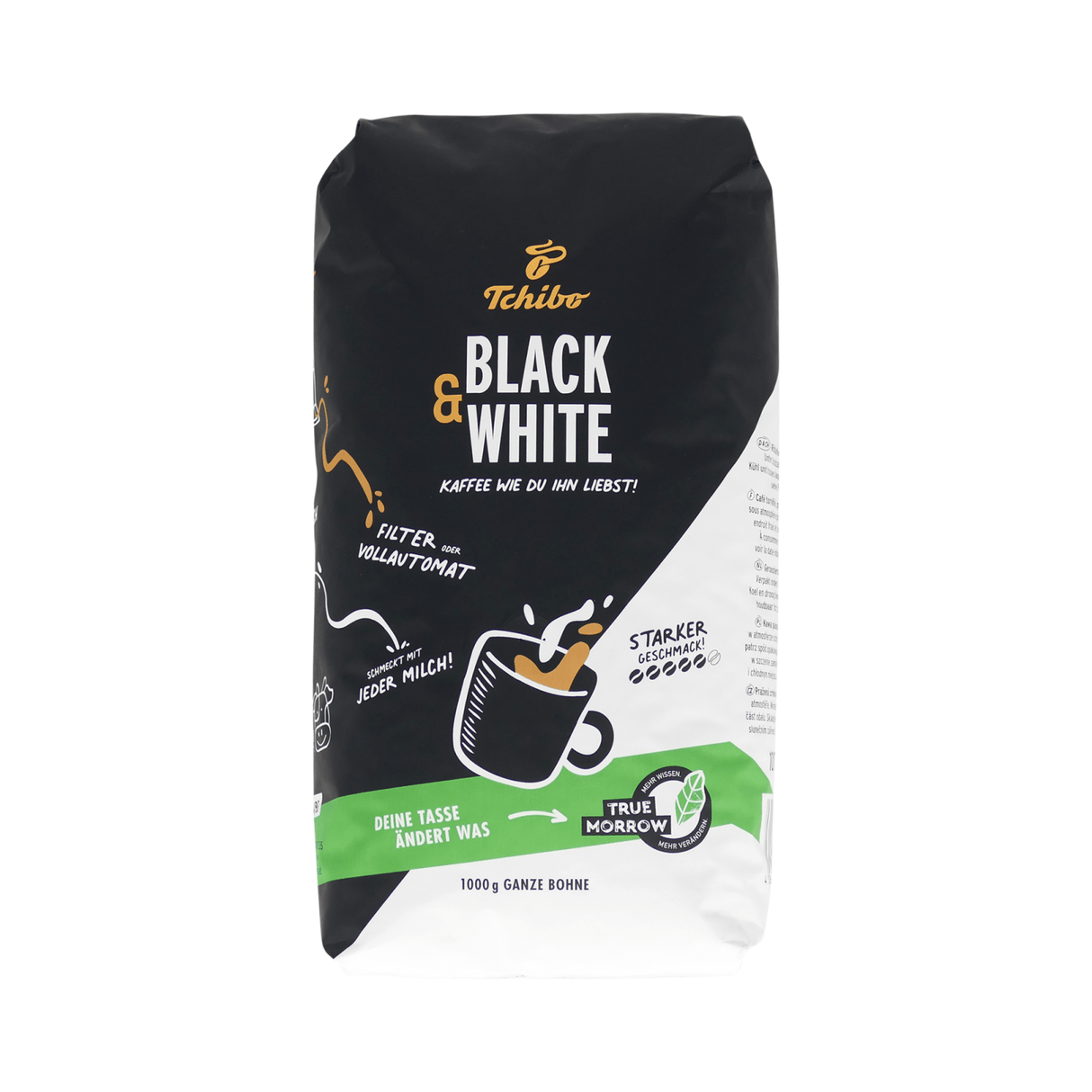 Tchibo sort og hvid (8x 1000gr)