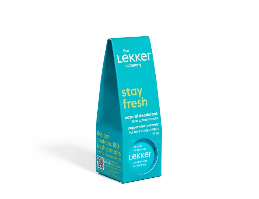 Lekker Company Deodorant - Peppermint Rosemary - Bliv frisk