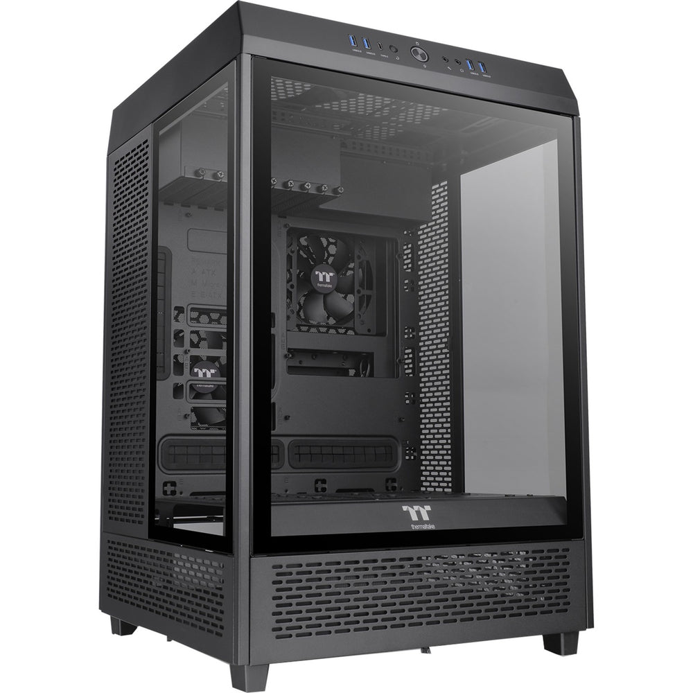 Thermaltake the tower 500 midi tårnhus (sort | 4x USB-A | 1x USB-C | hærdet glas)