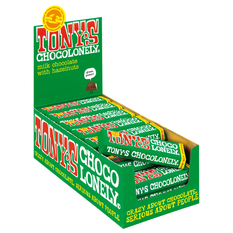Tony's chocolonely mælkechokolade hasselnød (35x 47gr)