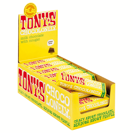 Tony's chocolonely mælkechokolade nougat 32% (35x 47gr)