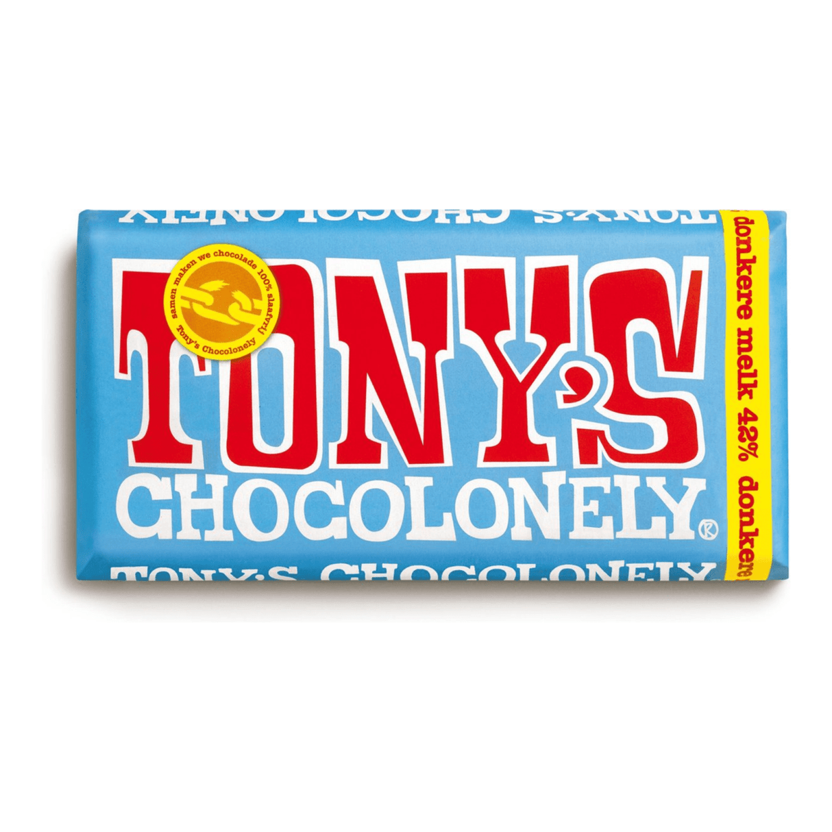 Tony's chocolonely bar mørk mælk 42% (15x 180gr)