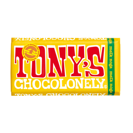 Tony's chocolate bar af mælkechokolade nougat (15x 180gr)