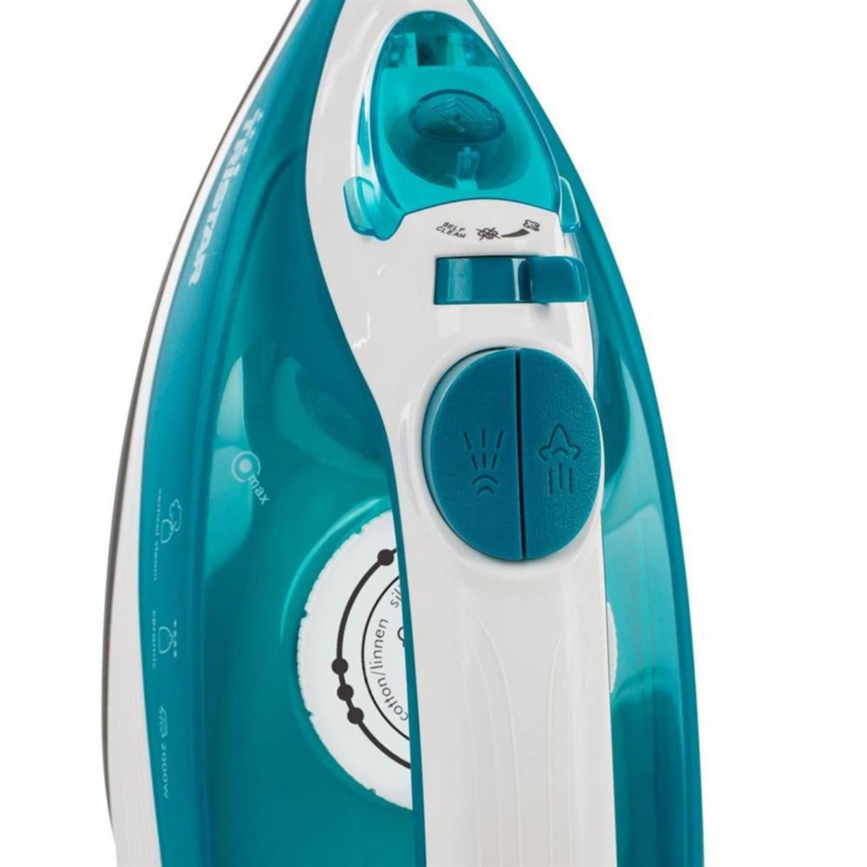 Tristar dampstrygejern 2000w blå hvid