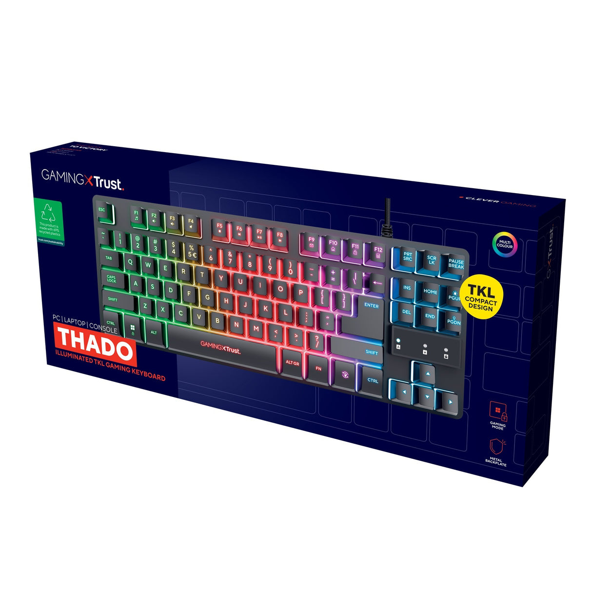 Trust gxt 833 thado tkl gaming tastatur
