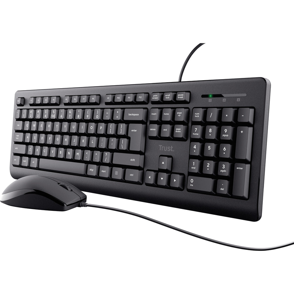 Tillid tilsluttet tastatur og musesæt