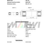 Union kugleleje kugleleje CB-178 25x47x12
