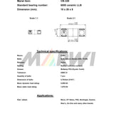 Unionskugleleje CB-329 6000 LLB 10x26x8 keramik