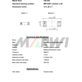 Marwi union kugleleje CB-344 LBB MR15267 15x26x7 keramik