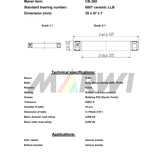 Marwi union kugleleje CB-380 6807 LLB 35x47x7 keramik
