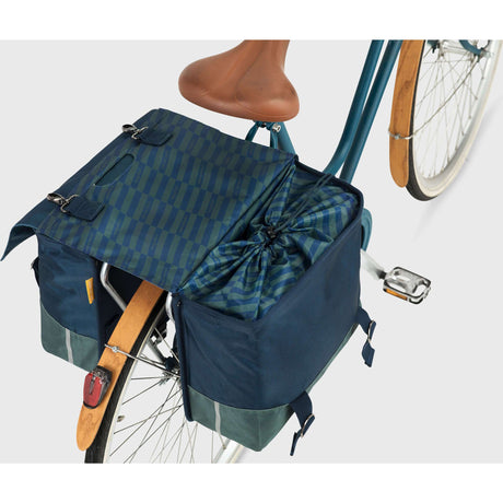 Urban Proof 40L dobbelt cykeltaske - blågrøn