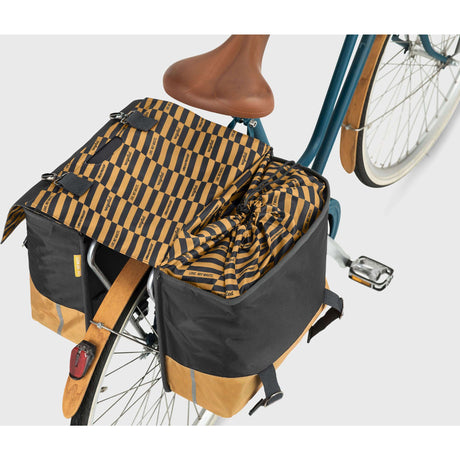 Urban Proof dobbelt cykeltaske - sort gul - 40L