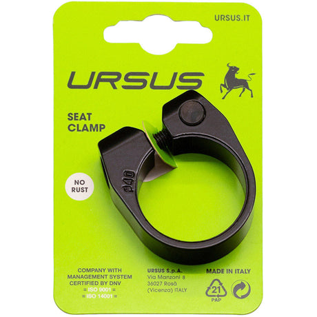 Ursus sadelpindsklemme ø37,0 mm aluminium - sort