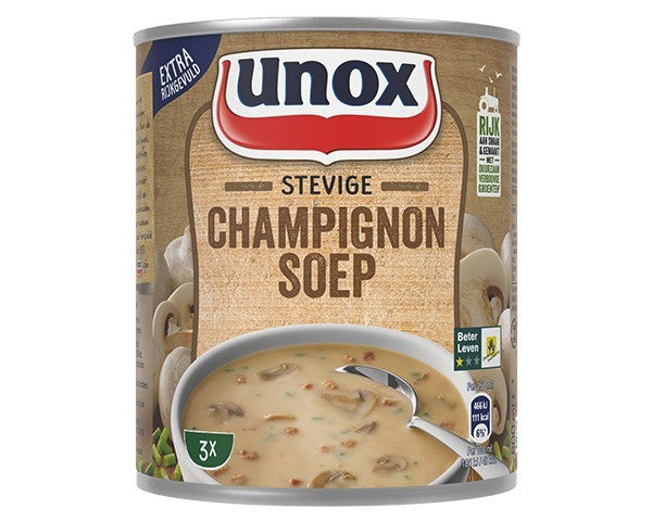 Unox solid svampesuppe (6x 0,8 liter)