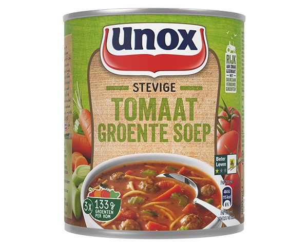 Unox robust tom grøntsagssuppedåse (6x 0,8 liter)