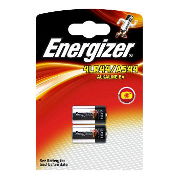Energizer alkalisk 6v 4lr44 a544 blister 2 stk