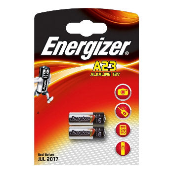 Energizer alkalisk 12v a23 blister 2 stk