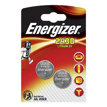 Energizer lithium 3v cr2430 blister 2 stk