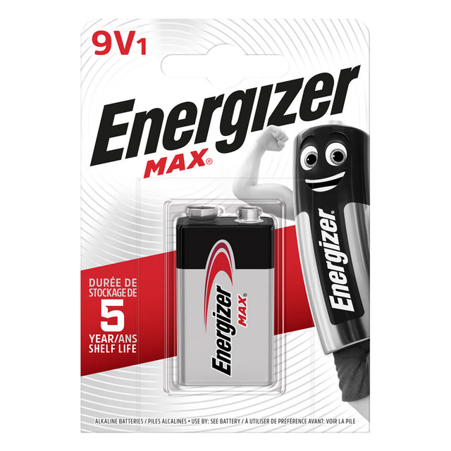 Energizer max 9v 6lr61 blister 1 stk