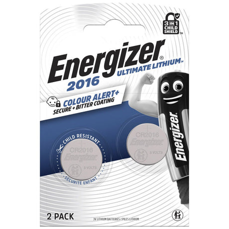Enerdis energizer knapcelle ultimate lithium 3v cr2016 (2stk)