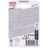 Enerdis energizer batteri lithium 3v cr2025 blister (2 stk)