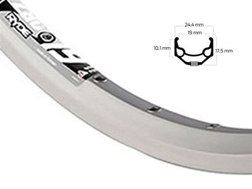 Ryde Velg 26 tommer 559 Zac19 Silver Slibede side 32 Huller