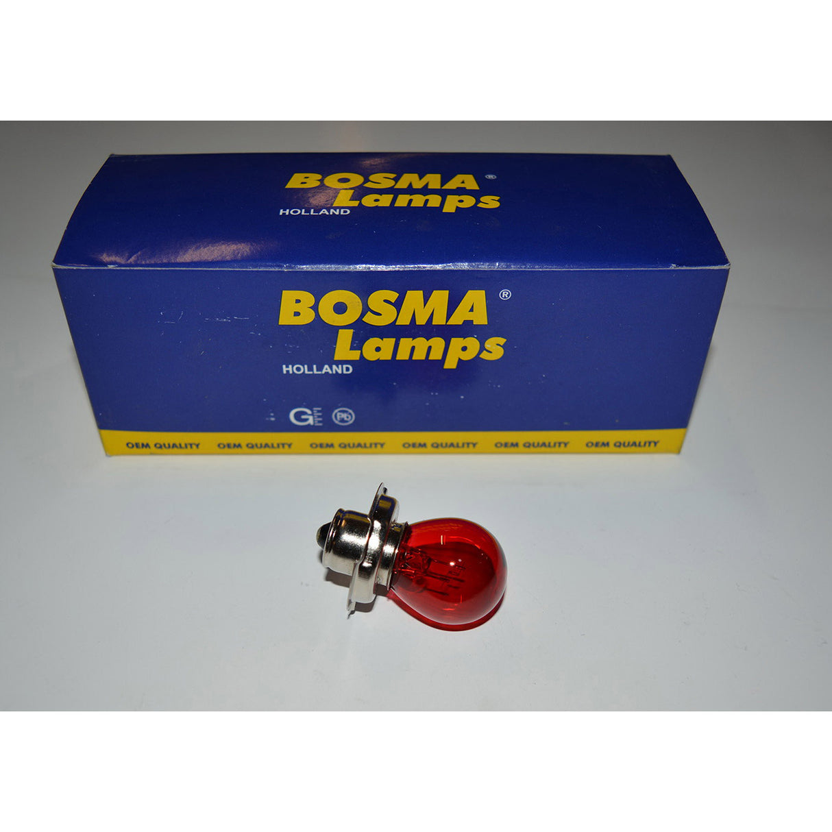 Lampe 6v-15w p26s krave rød