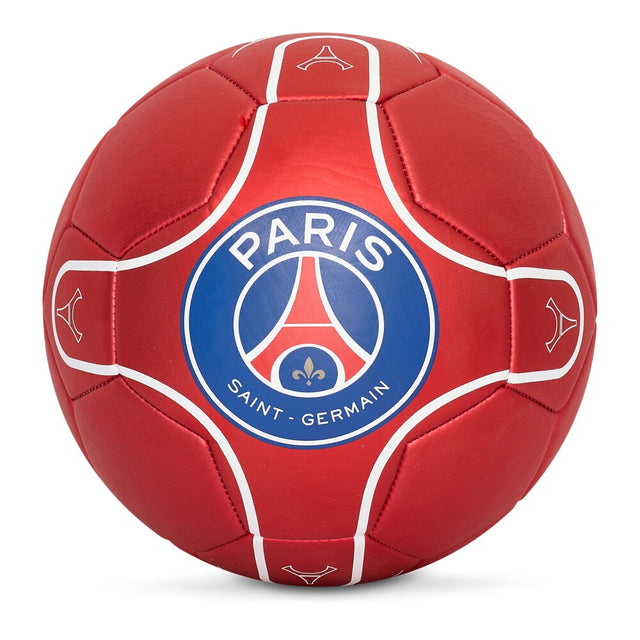 Paris saint-germain fodbold metallic rød størrelse 5 (p24191)