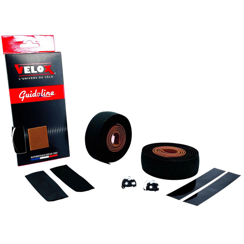 Velox styrtape maxi kork bicolor sort brun (2 stk)