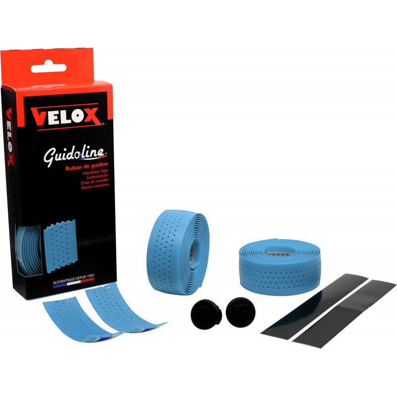 Velox styrtape blød perforeret himmelblå (2 stk)
