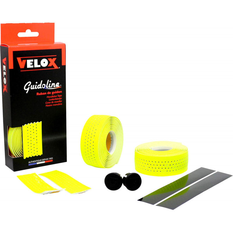 Velox styrtape fluorescerende perforeret fluorescerende gul (2 stk)