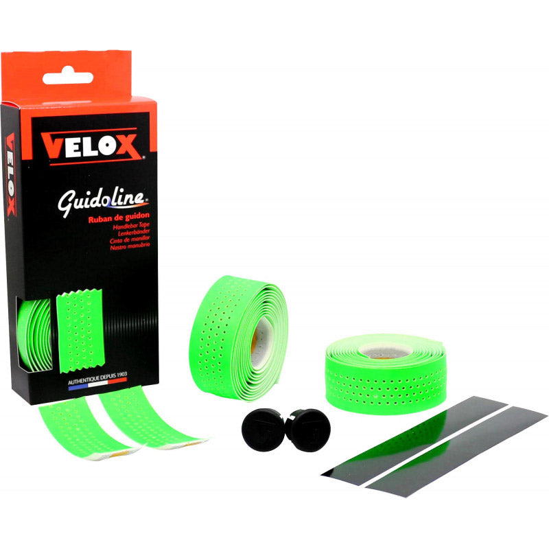 Velox styrtape fluorescerende perforeret fluorescerende grøn (2 stk)