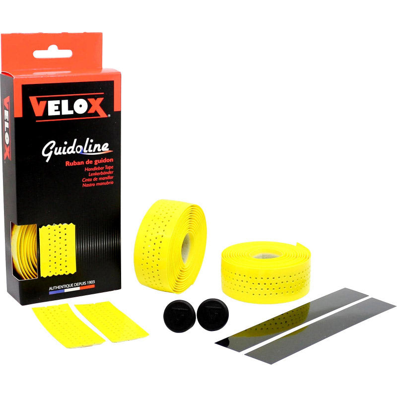 Velox styrtape blank blød perforeret gul (2 stk)