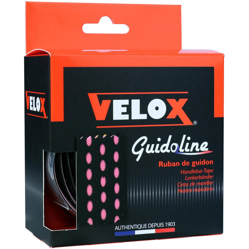 Velox styrtape tofarvet 3.0 sort pink (2 stk)