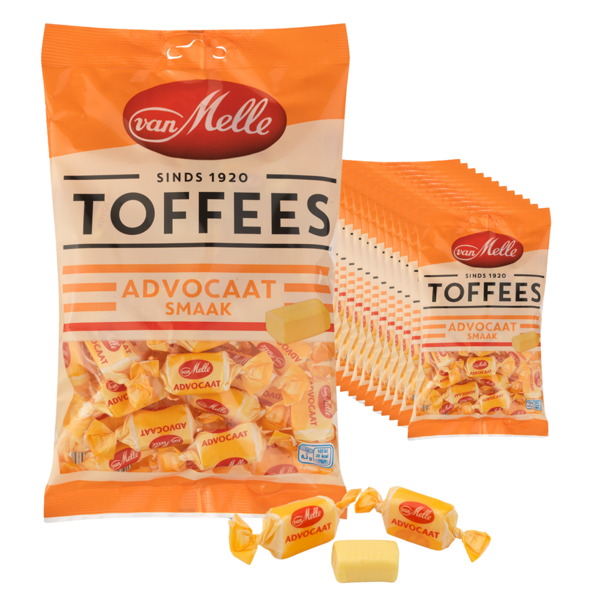 Van melle toffees advokat vegansk (12x225gr)