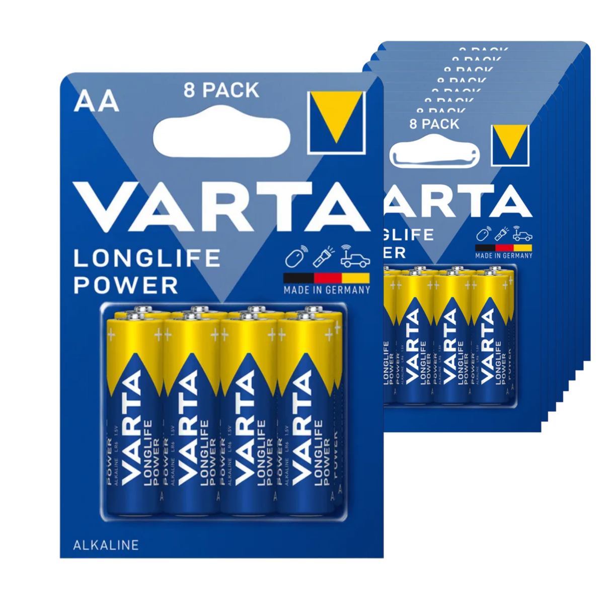 Varta AA longlife strømbatterier LR6 (10x 8 stk.)