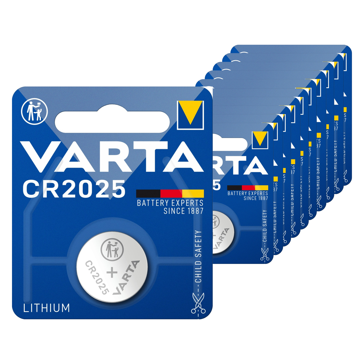 Varta cr2025 lithium knapcelle batteri (10 stk.)
