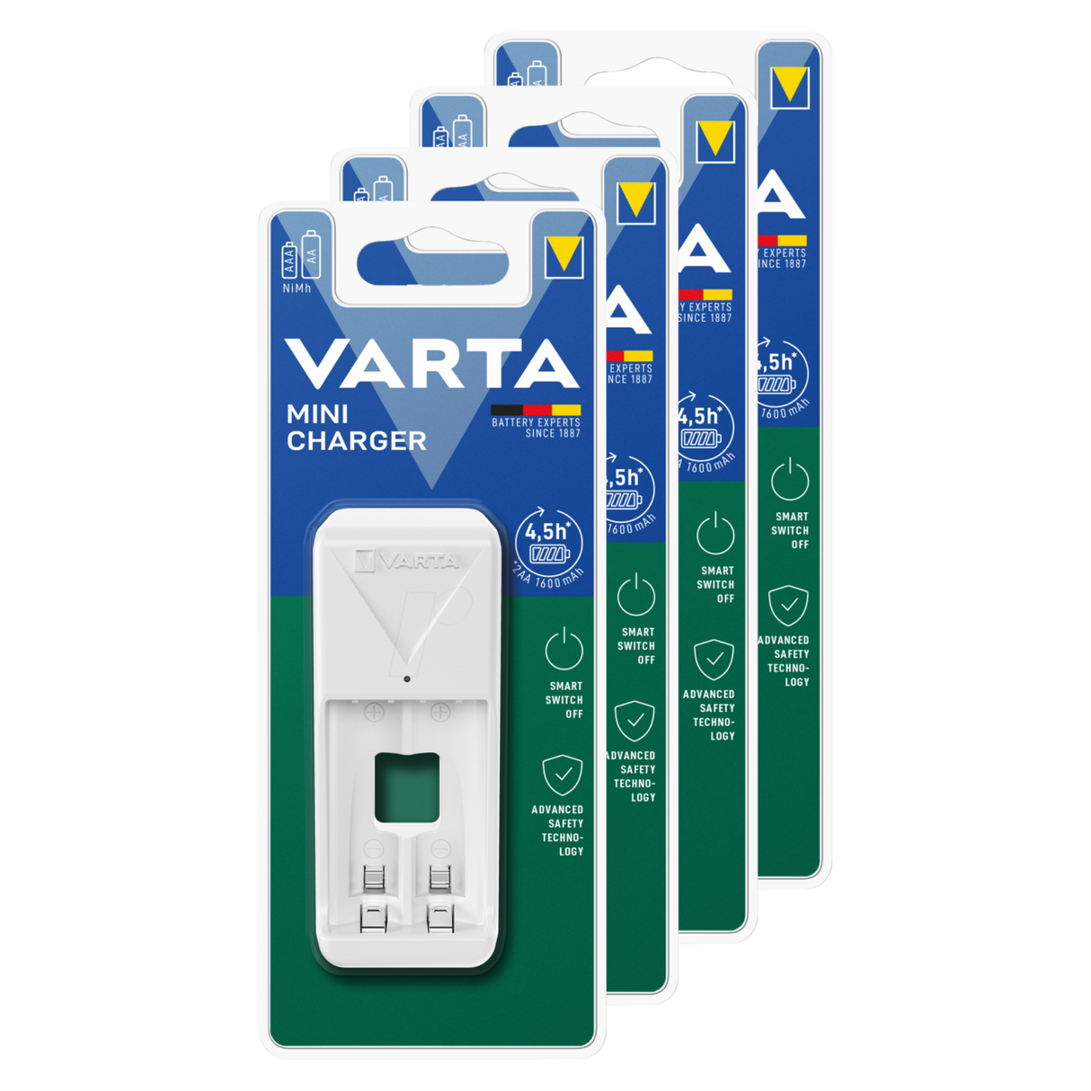 Varta mini oplader batteristik oplader (4 stk)