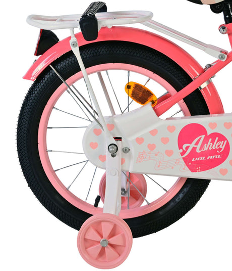 Volare ashley børnecykel - piger - 16 tommer - pink rød