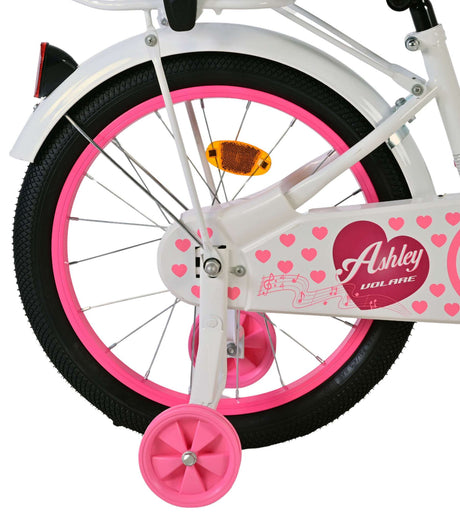 Volare ashley børnecykel - piger - 18 tommer - hvid