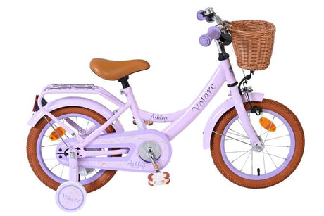 Volare ashley børnecykel - piger - 14 tommer - lilla