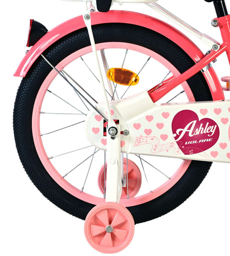 Volare ashley børnecykel - piger - 18 tommer - pink rød