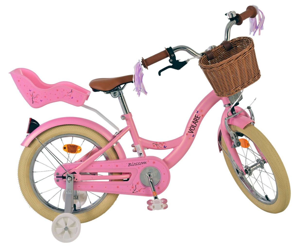 Volare blossom børnecykel - piger - 16 tommer - pink