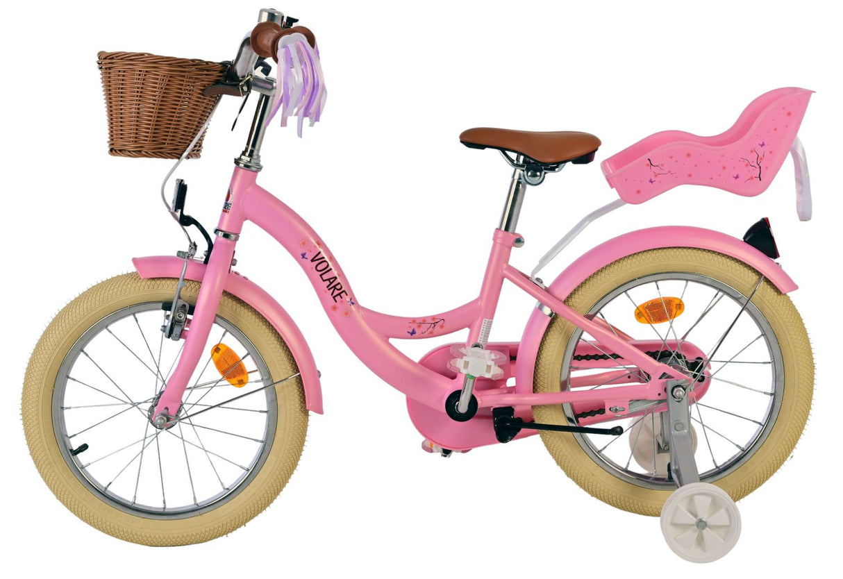 Volare blossom børnecykel - piger - 16 tommer - pink
