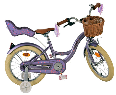 Volare blossom børnecykel - piger - 16 tommer - lilla