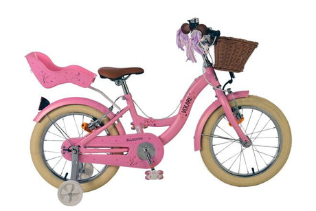 Volare blossom børnecykel - piger - 16 tommer - pink - to håndbremser