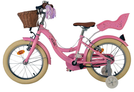 Volare blossom børnecykel - piger - 16 tommer - pink - to håndbremser